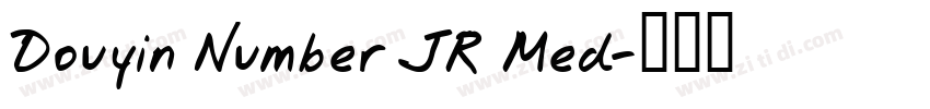 Douyin Number JR Med字体转换
